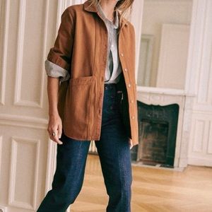 Sezane Denim Barn Jacket